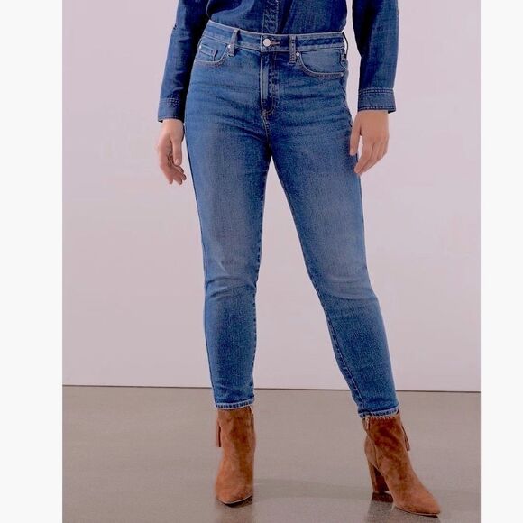 Chico's Jeans Size 0.5 Size 6 6R Define Me Denim Curvy Slim Leg Ankle #1 - Picture 1 of 16